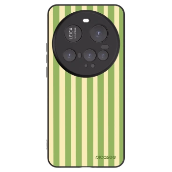 Picasee silikonowe czarne etui na Xiaomi 15 Ultra - Lines Matcha