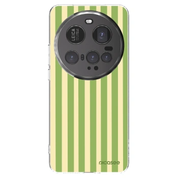 Picasee silikonowe przeźroczyste etui na Xiaomi 15 Ultra - Lines Matcha
