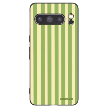 Picasee silikonowe czarne etui na Google Pixel 8 Pro - Lines Matcha