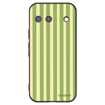 Picasee silikonowe czarne etui na Google Pixel 9 - Lines Matcha