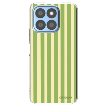 Picasee silikonowe przeźroczyste etui na Honor X8c - Lines Matcha