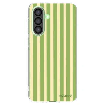 Picasee silikonowe przeźroczyste etui na Samsung Galaxy A26 5G A266B - Lines Matcha