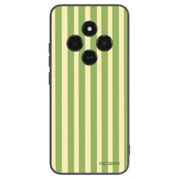 Picasee silikonowe czarne etui na Xiaomi Poco C75 - Lines Matcha