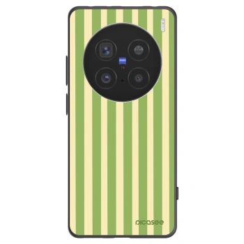 Picasee silikonowe czarne etui na Vivo X200 Pro - Lines Matcha