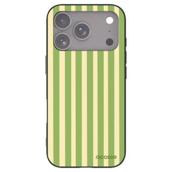 Picasee silikonowe czarne etui na Apple iPhone 17 Pro - Lines Matcha