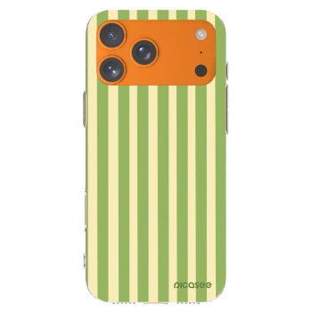 Picasee silikonowe przeźroczyste etui na Apple iPhone 17 Pro Max - Lines Matcha
