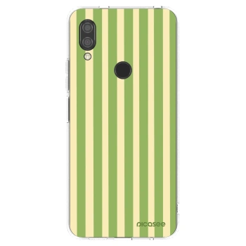 Picasee silikonowe przeźroczyste etui na Xiaomi Redmi 7 - Lines Matcha
