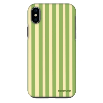 Etui na Apple iPhone XS Max - Lines Matcha