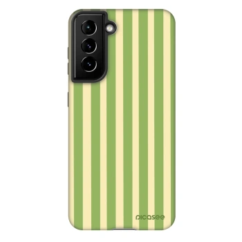 Etui na Samsung Galaxy S21 5G G991B - Lines Matcha