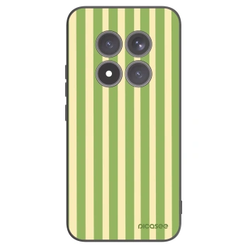 Picasee silikonowe czarne etui na Xiaomi Redmi Note 15 Pro+ - Lines Matcha