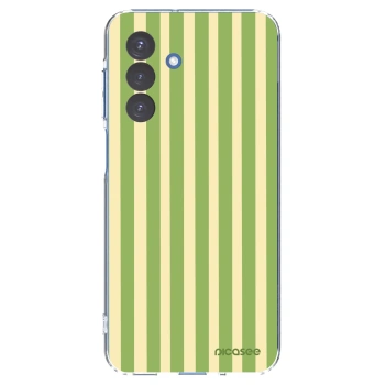 Picasee silikonowe przeźroczyste etui na Samsung Galaxy A17 5G - Lines Matcha