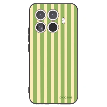 Picasee silikonowe czarne etui na Xiaomi 15T Pro - Lines Matcha