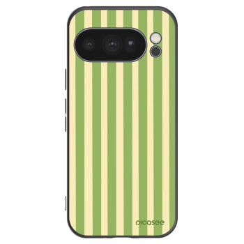 Picasee silikonowe czarne etui na Google Pixel 10 Pro - Lines Matcha
