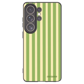 Picasee silikonowe czarne etui na Samsung Galaxy S26 Ultra - Lines Matcha