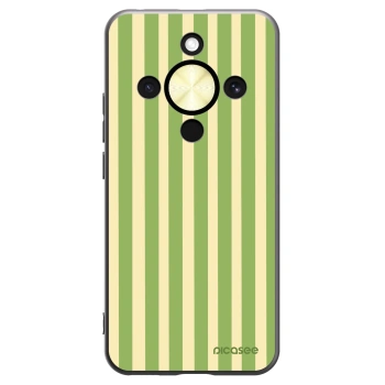 Picasee silikonowe czarne etui na Honor Magic8 Lite 5G - Lines Matcha