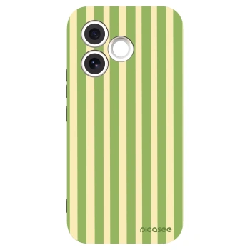 Picasee silikonowe czarne etui na Honor 600 Lite - Lines Matcha