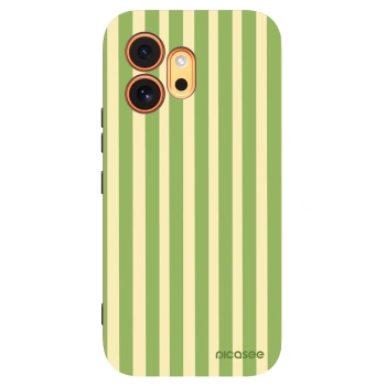 Picasee silikonowe czarne etui na Honor 600 - Lines Matcha