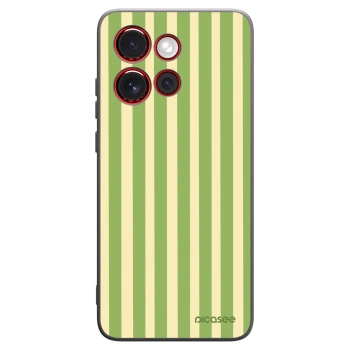 Picasee silikonowe czarne etui na Motorola Edge 60 Neo 5G - Lines Matcha