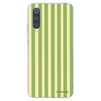 Picasee silikonowe przeźroczyste etui na Xiaomi Mi 9 SE - Lines Matcha