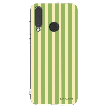 Picasee silikonowe przeźroczyste etui na Honor 20 Lite - Lines Matcha