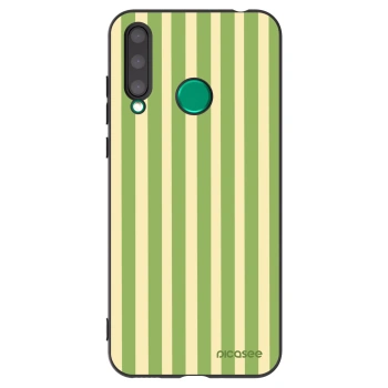 Picasee silikonowe czarne etui na Honor 20 Lite - Lines Matcha