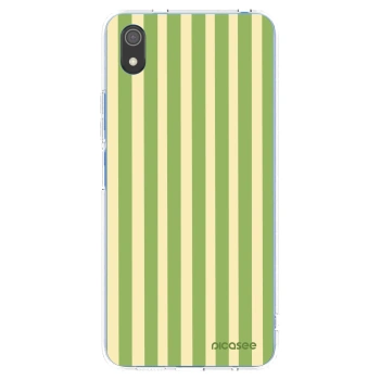 Picasee silikonowe przeźroczyste etui na Xiaomi Redmi 7A - Lines Matcha