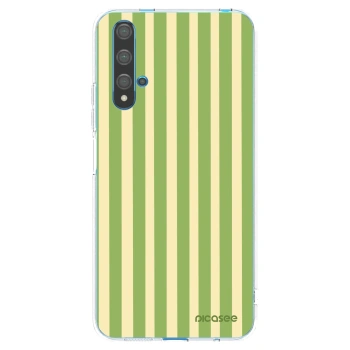 Picasee silikonowe przeźroczyste etui na Huawei Nova 5T - Lines Matcha