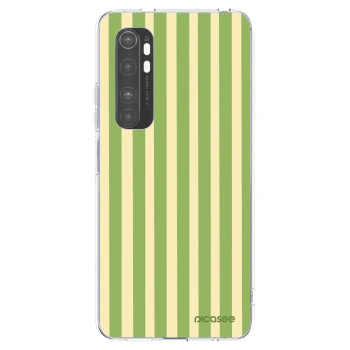 Picasee silikonowe przeźroczyste etui na Xiaomi Mi Note 10 Lite - Lines Matcha