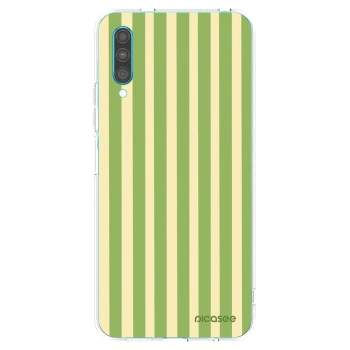 Picasee silikonowe przeźroczyste etui na Samsung Galaxy A30s A307F - Lines Matcha