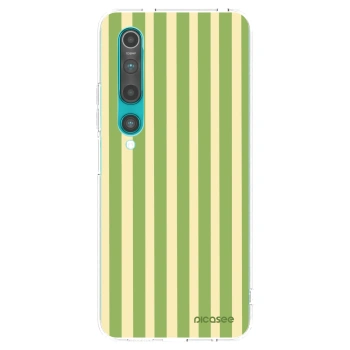 Picasee silikonowe przeźroczyste etui na Xiaomi Mi 10 - Lines Matcha