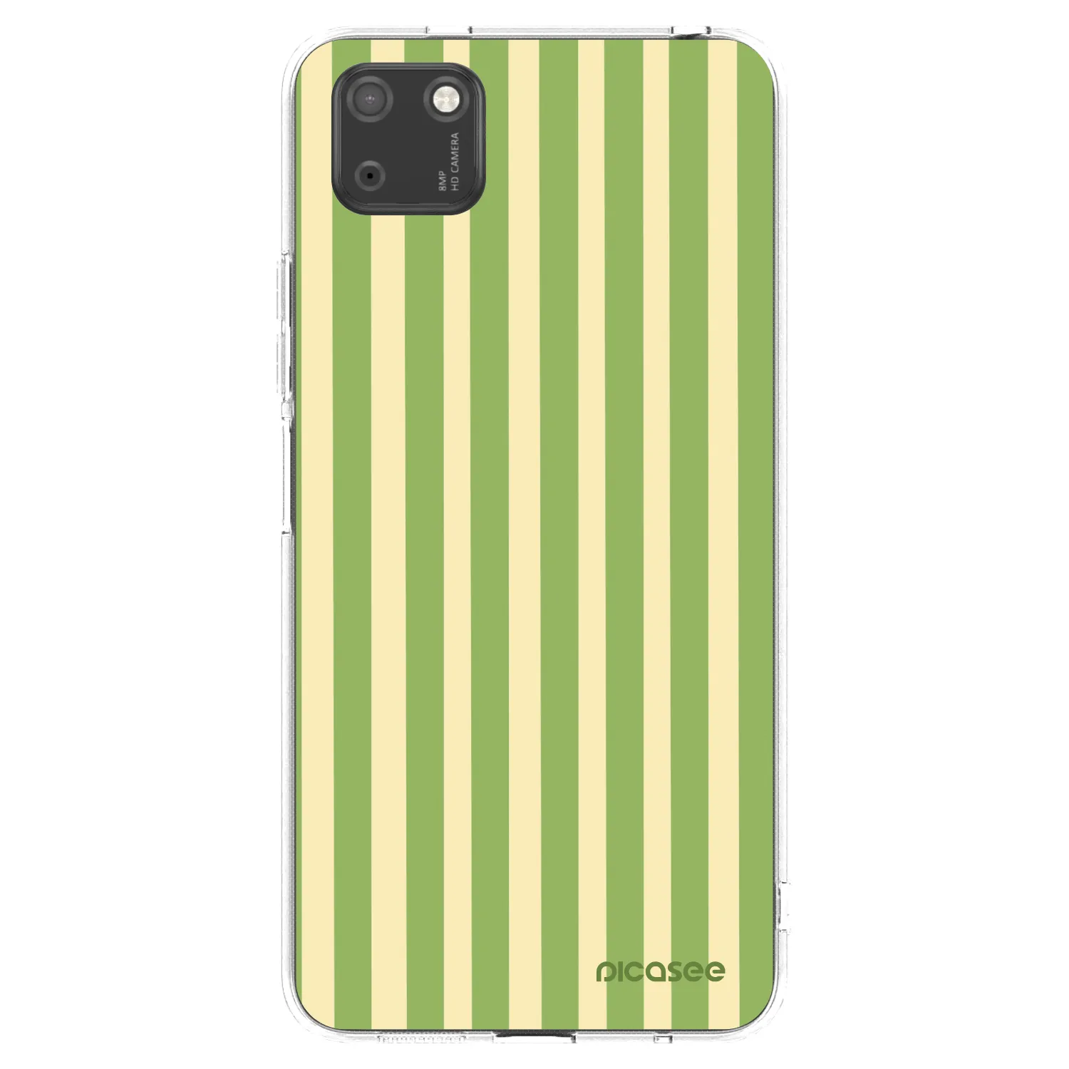 Picasee silikonowe przeźroczyste etui na Huawei Y5P - Lines Matcha