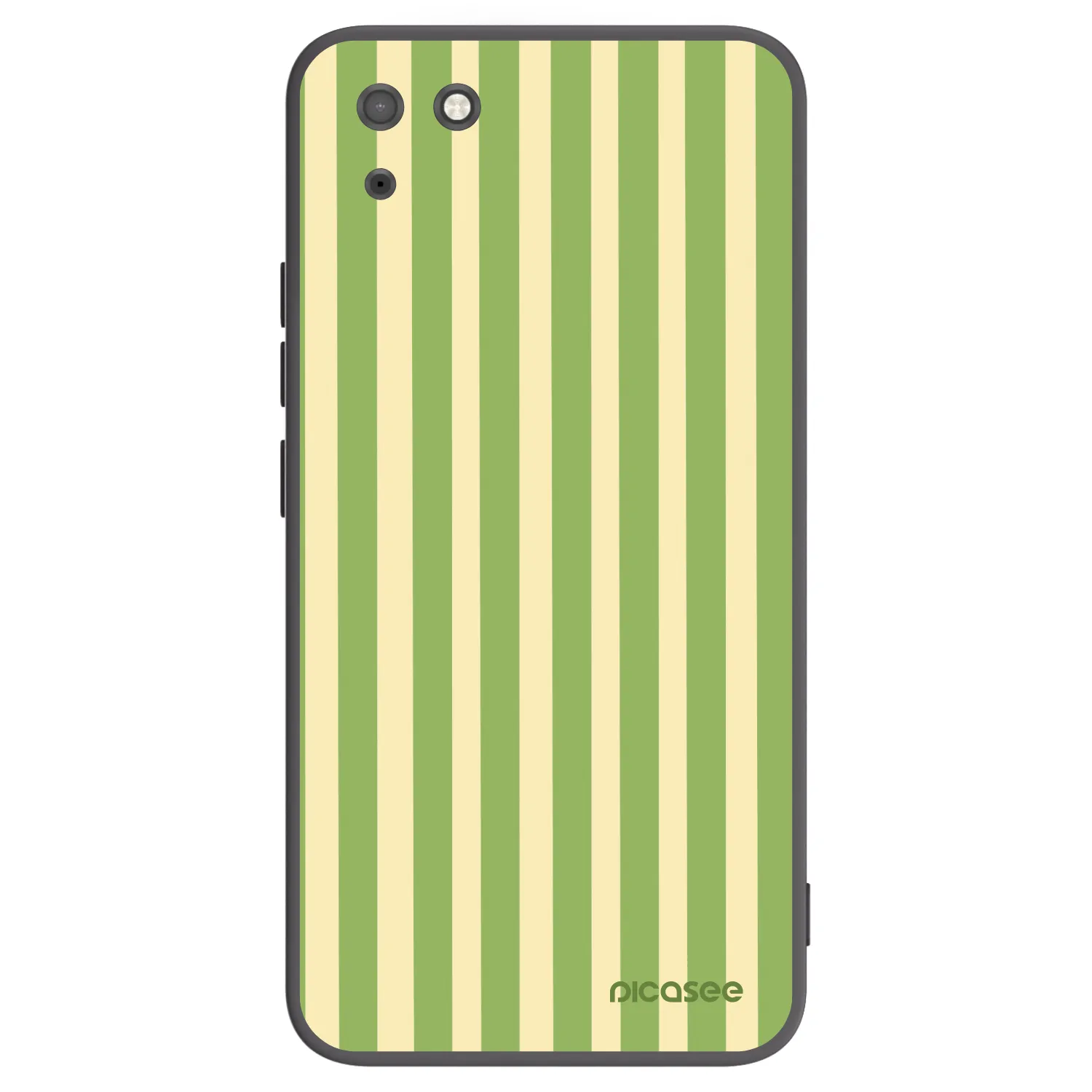 Picasee silikonowe czarne etui na Huawei Y5P - Lines Matcha