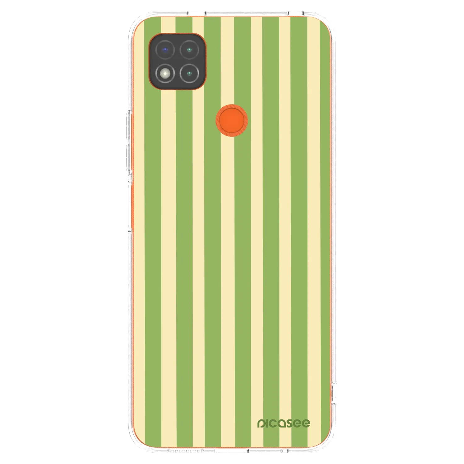 Picasee silikonowe przeźroczyste etui na Xiaomi Redmi 9C - Lines Matcha