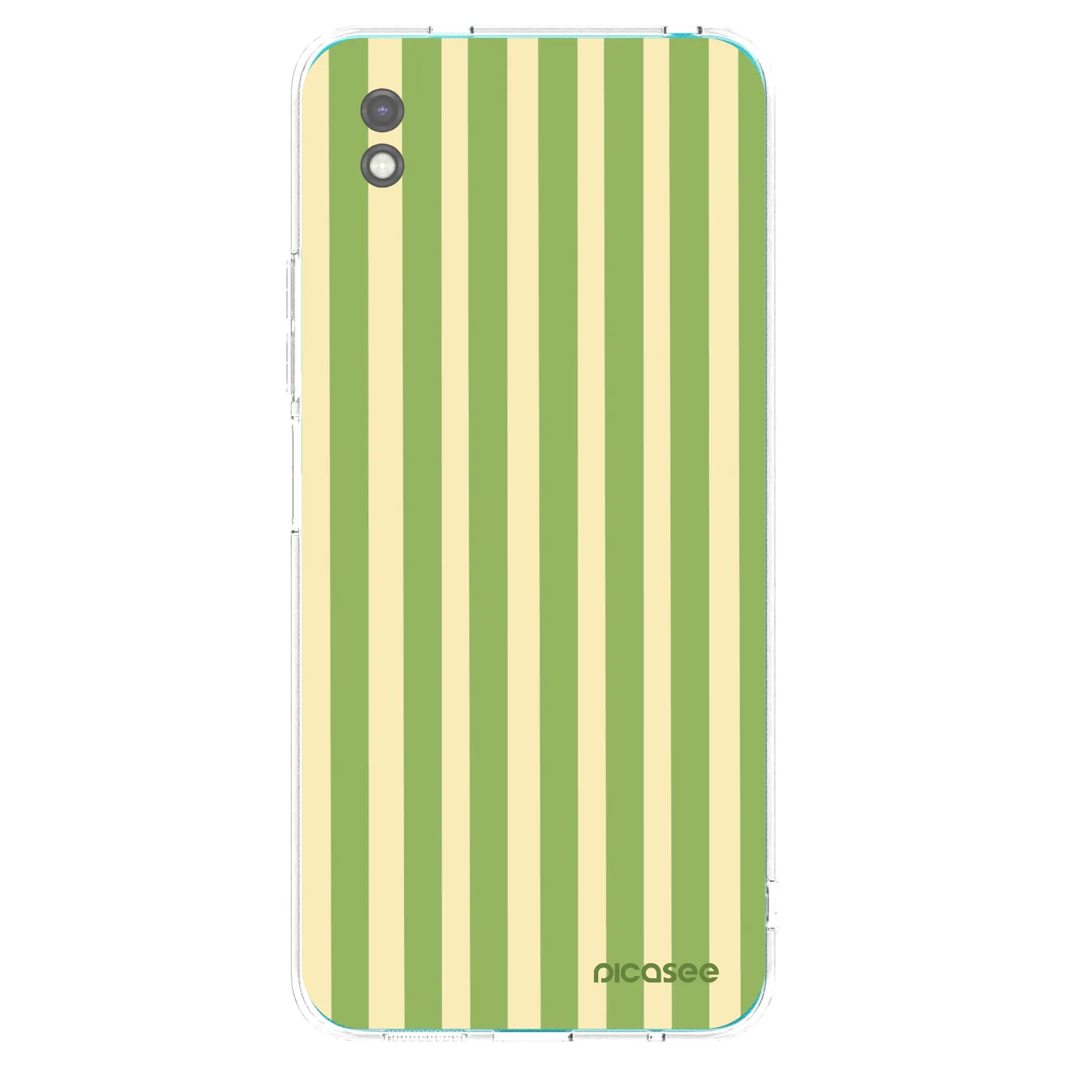 Picasee silikonowe czarne etui na Xiaomi Redmi 9A - Lines Matcha