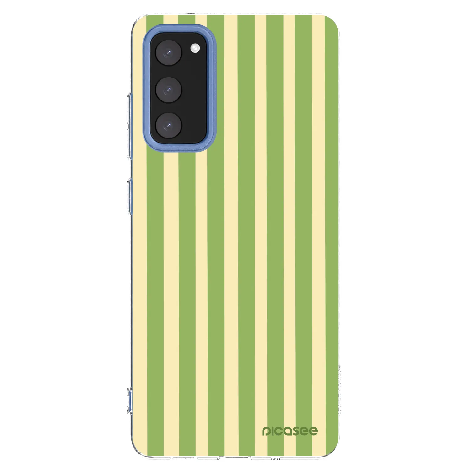 Picasee silikonowe przeźroczyste etui na Samsung Galaxy S20 FE - Lines Matcha