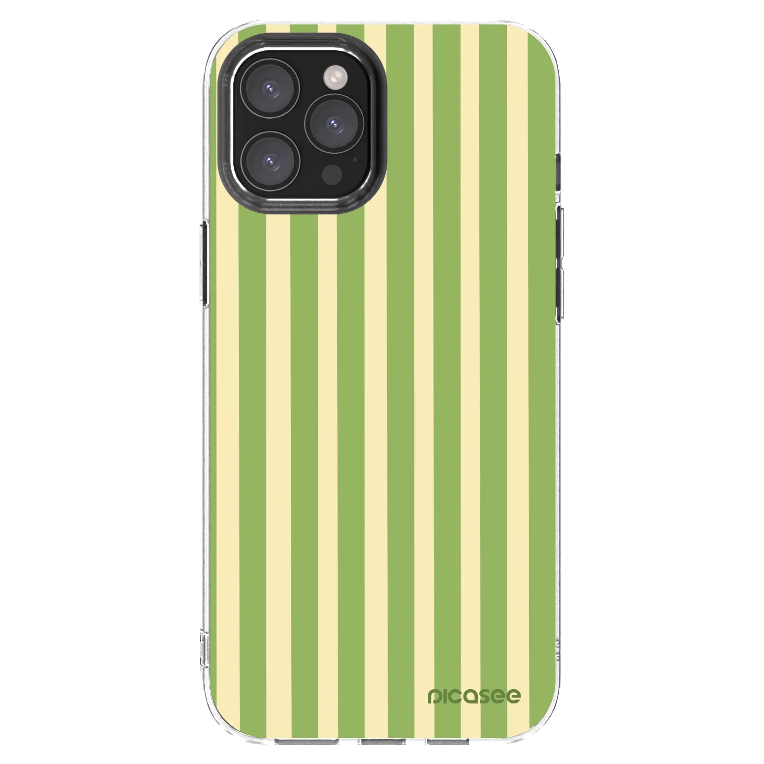 Picasee silikonowe przeźroczyste etui na Apple iPhone 12 Pro Max - Lines Matcha