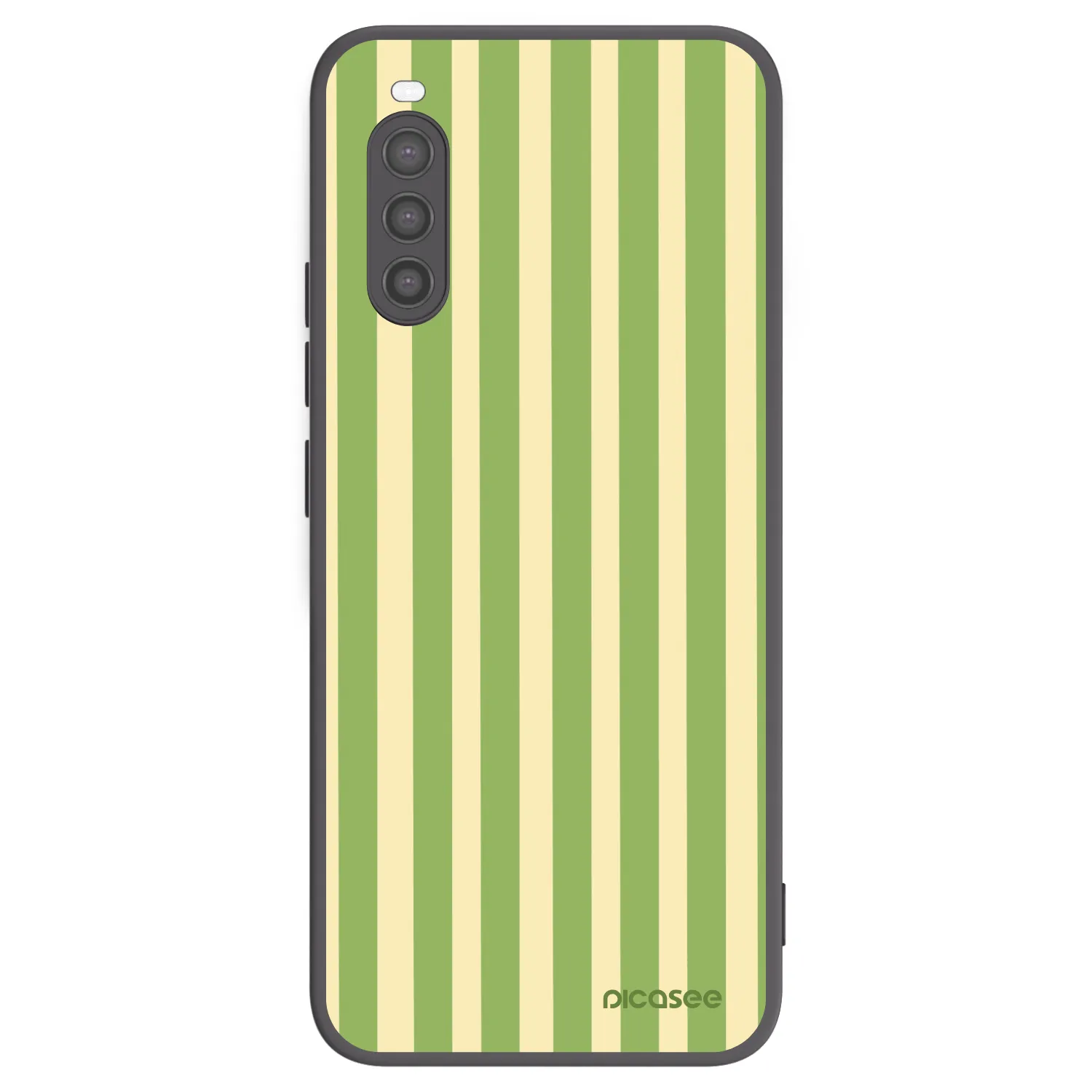 Picasee silikonowe czarne etui na Sony Xperia 10 II - Lines Matcha