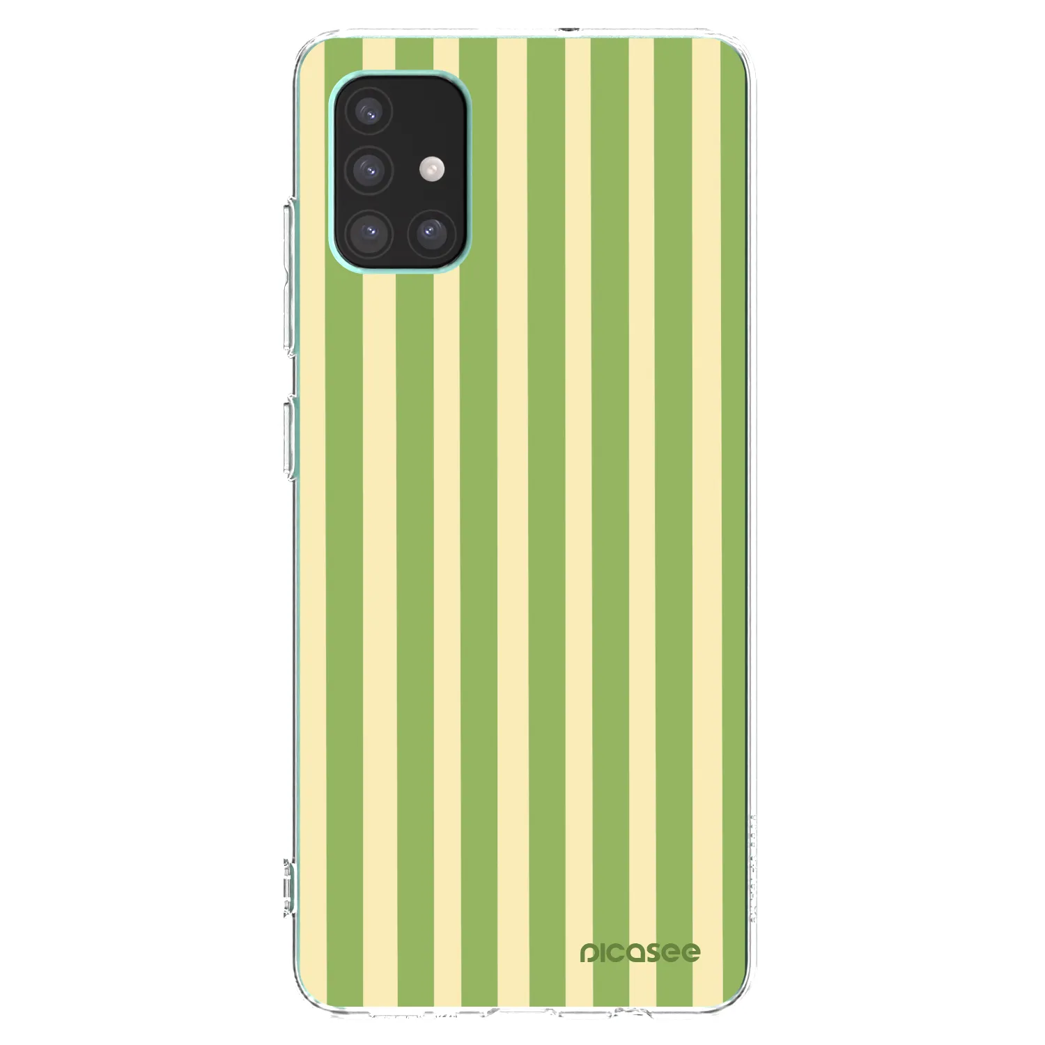 Picasee silikonowe przeźroczyste etui na Samsung Galaxy M51 M515F - Lines Matcha