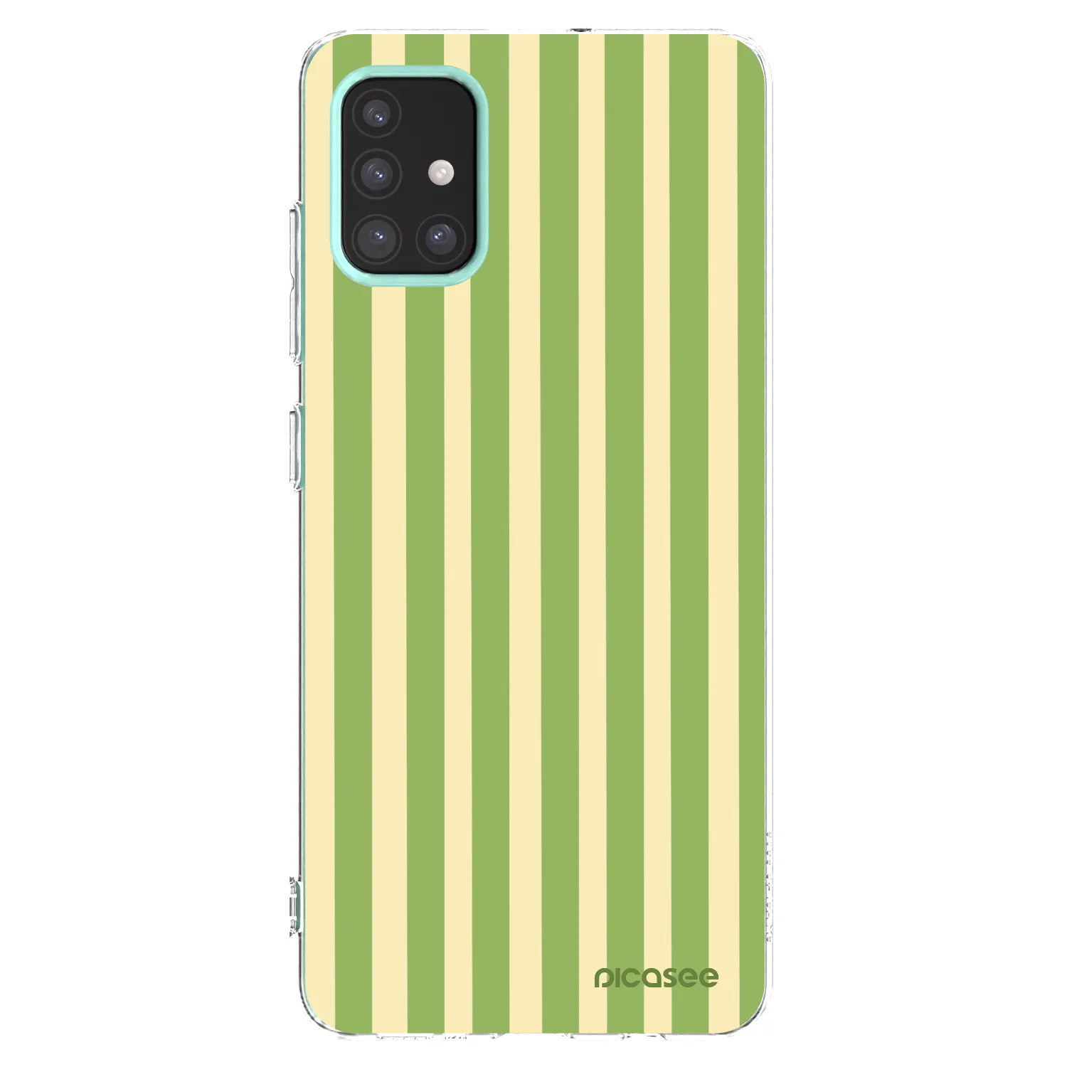 Picasee silikonowe przeźroczyste etui na Samsung Galaxy M31s - Lines Matcha