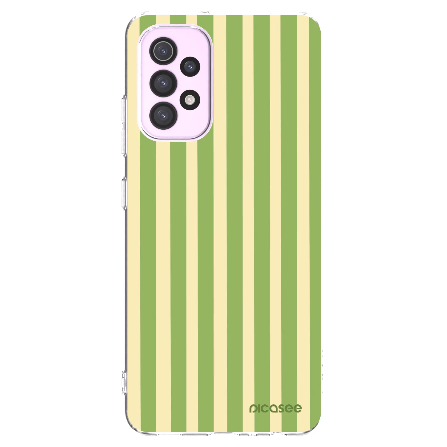 Picasee silikonowe przeźroczyste etui na Samsung Galaxy A32 5G A326B - Lines Matcha