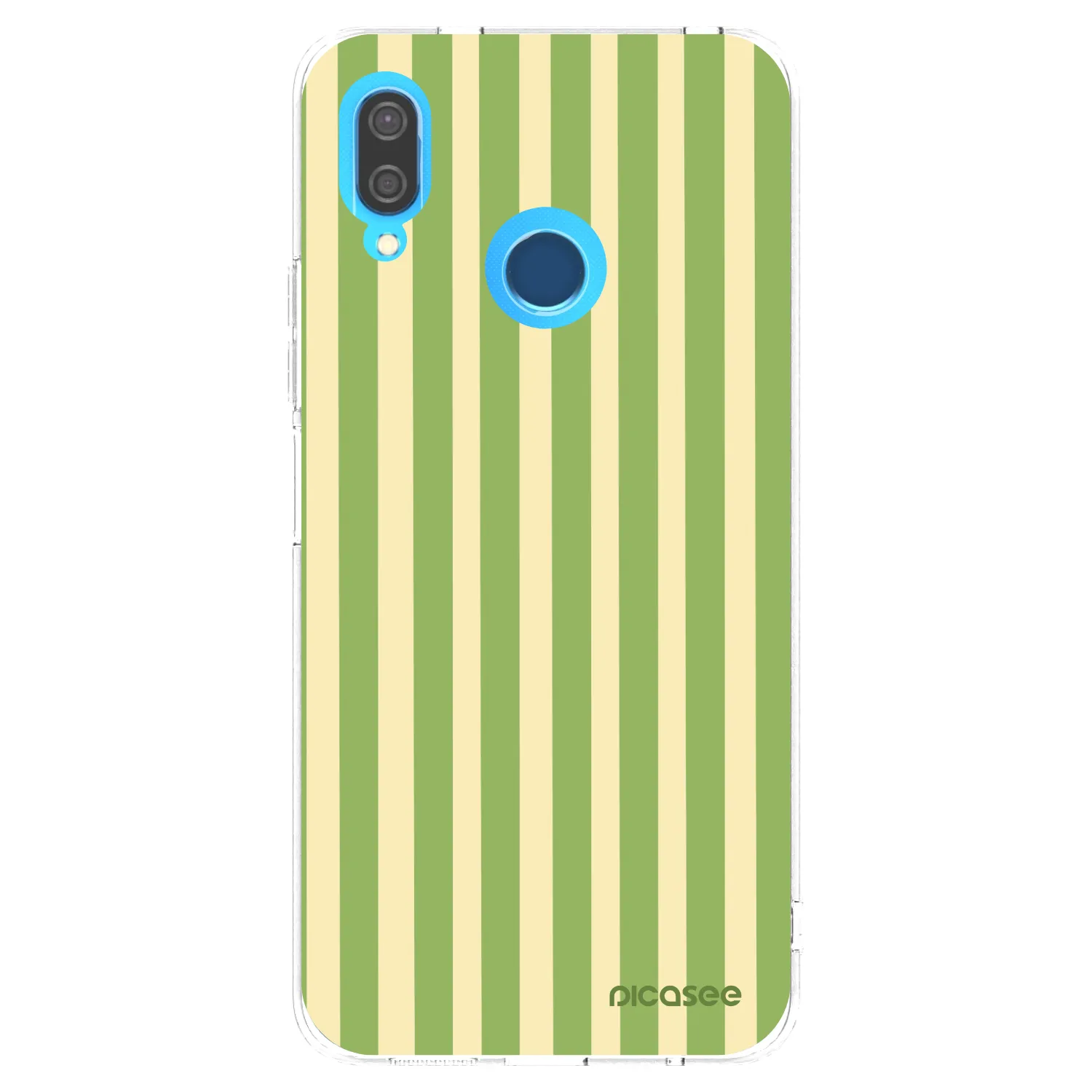 Picasee silikonowe przeźroczyste etui na Huawei P20 Lite - Lines Matcha