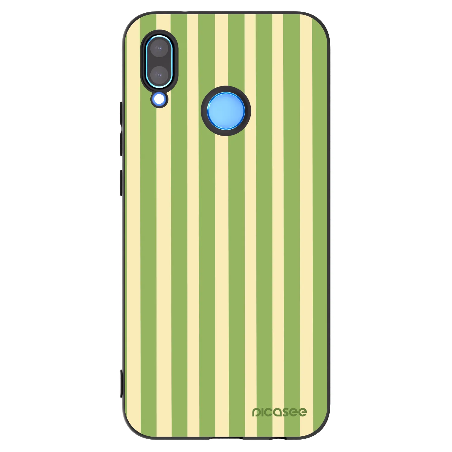 Picasee silikonowe czarne etui na Huawei P20 Lite - Lines Matcha