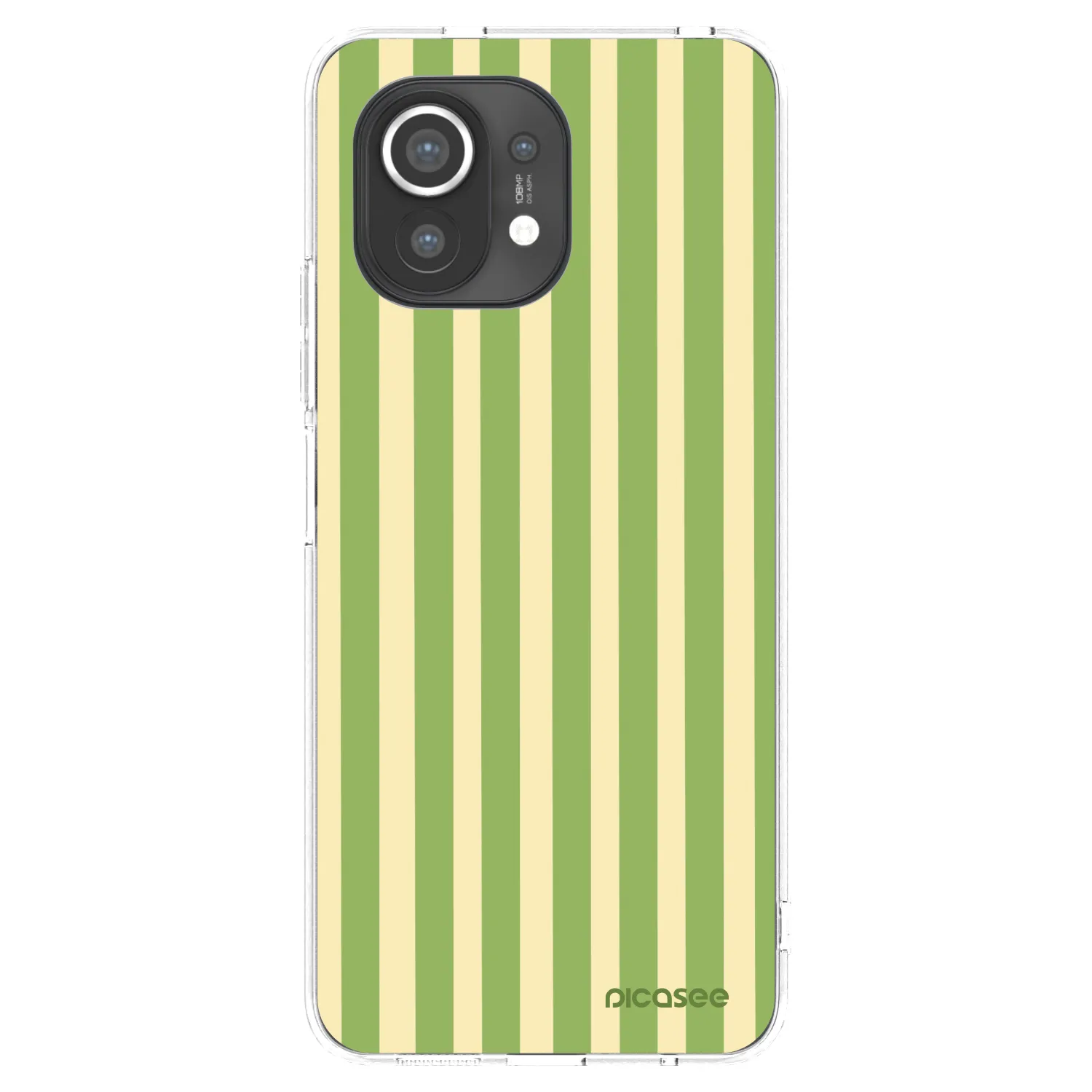 Picasee silikonowe przeźroczyste etui na Xiaomi Mi 11 - Lines Matcha
