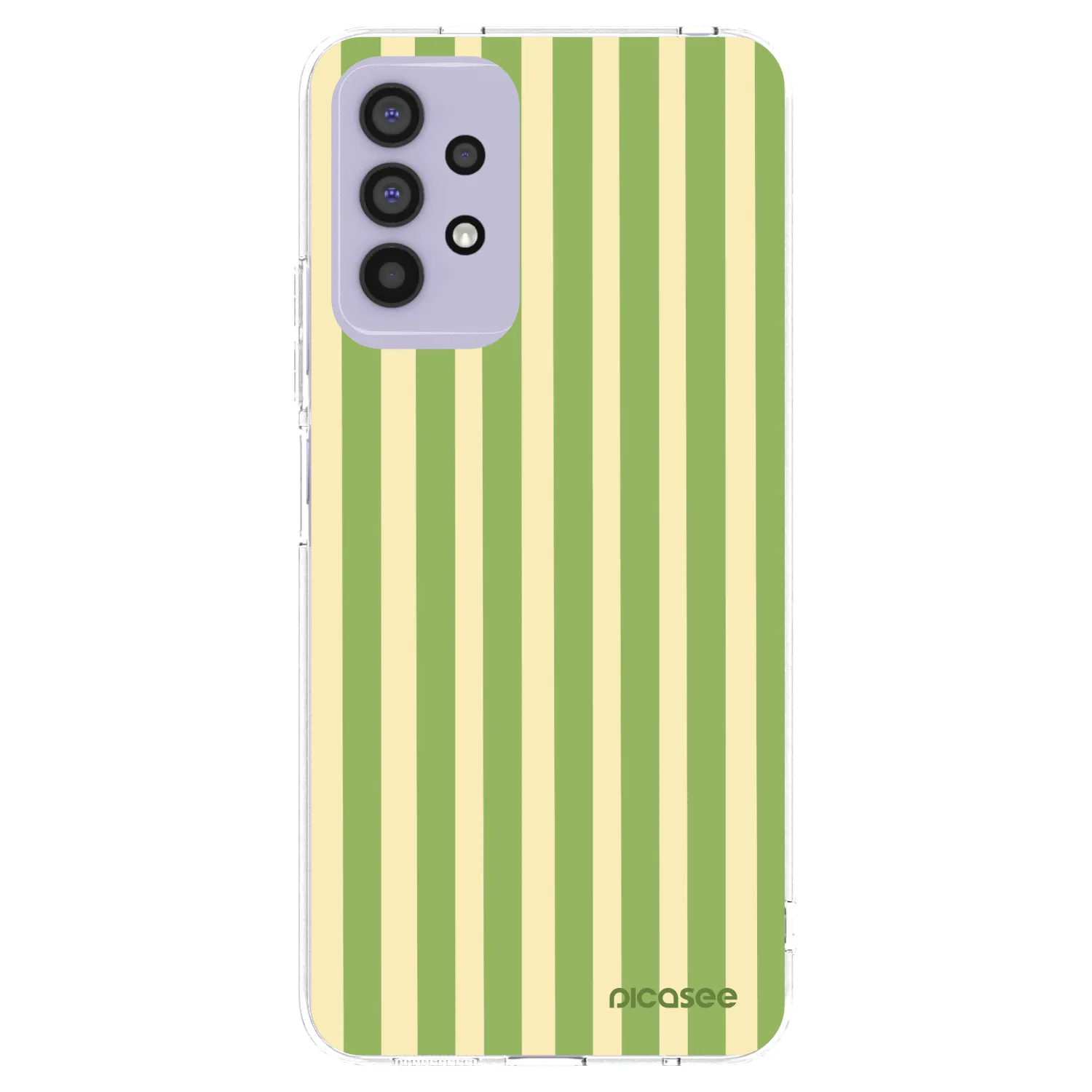 Picasee silikonowe przeźroczyste etui na Samsung Galaxy A32 4G SM-A325F - Lines Matcha