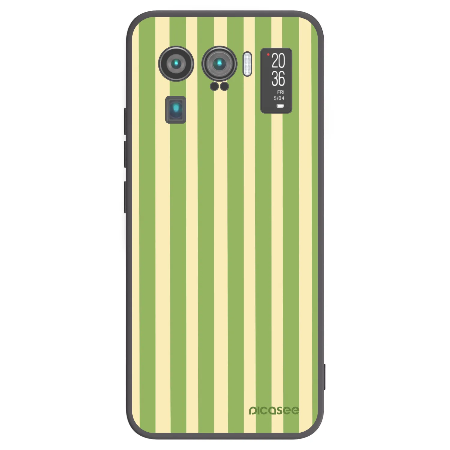 Picasee silikonowe czarne etui na Xiaomi Mi 11 Ultra - Lines Matcha
