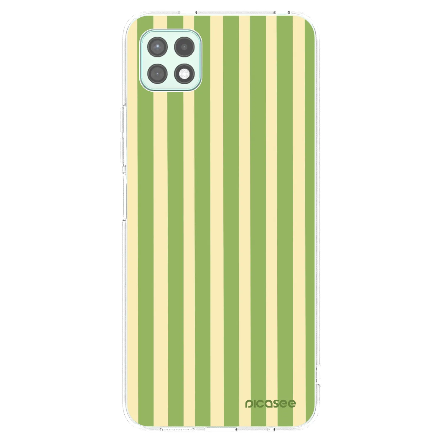 Picasee silikonowe przeźroczyste etui na Samsung Galaxy A22 A226B 5G - Lines Matcha