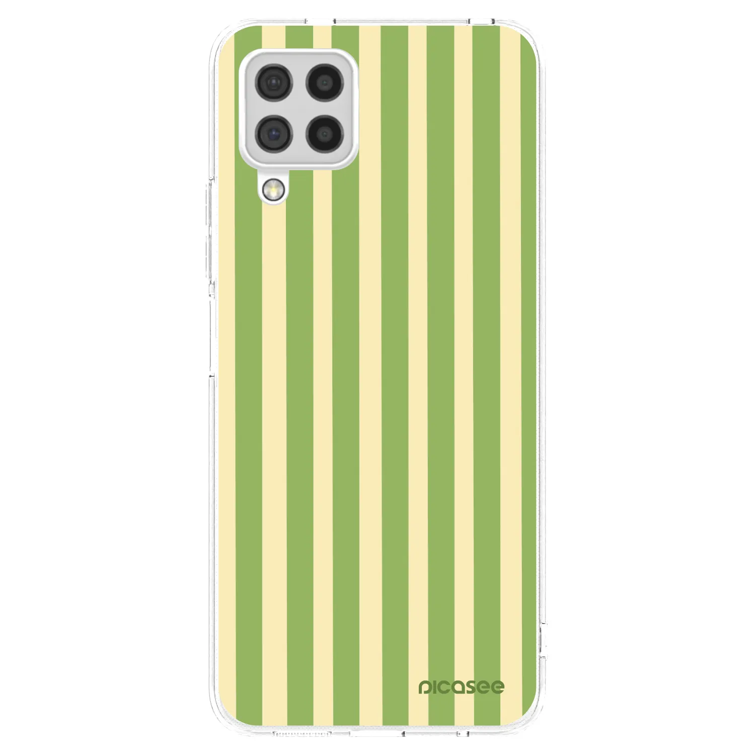 Picasee silikonowe przeźroczyste etui na Samsung Galaxy A22 A225F 4G - Lines Matcha
