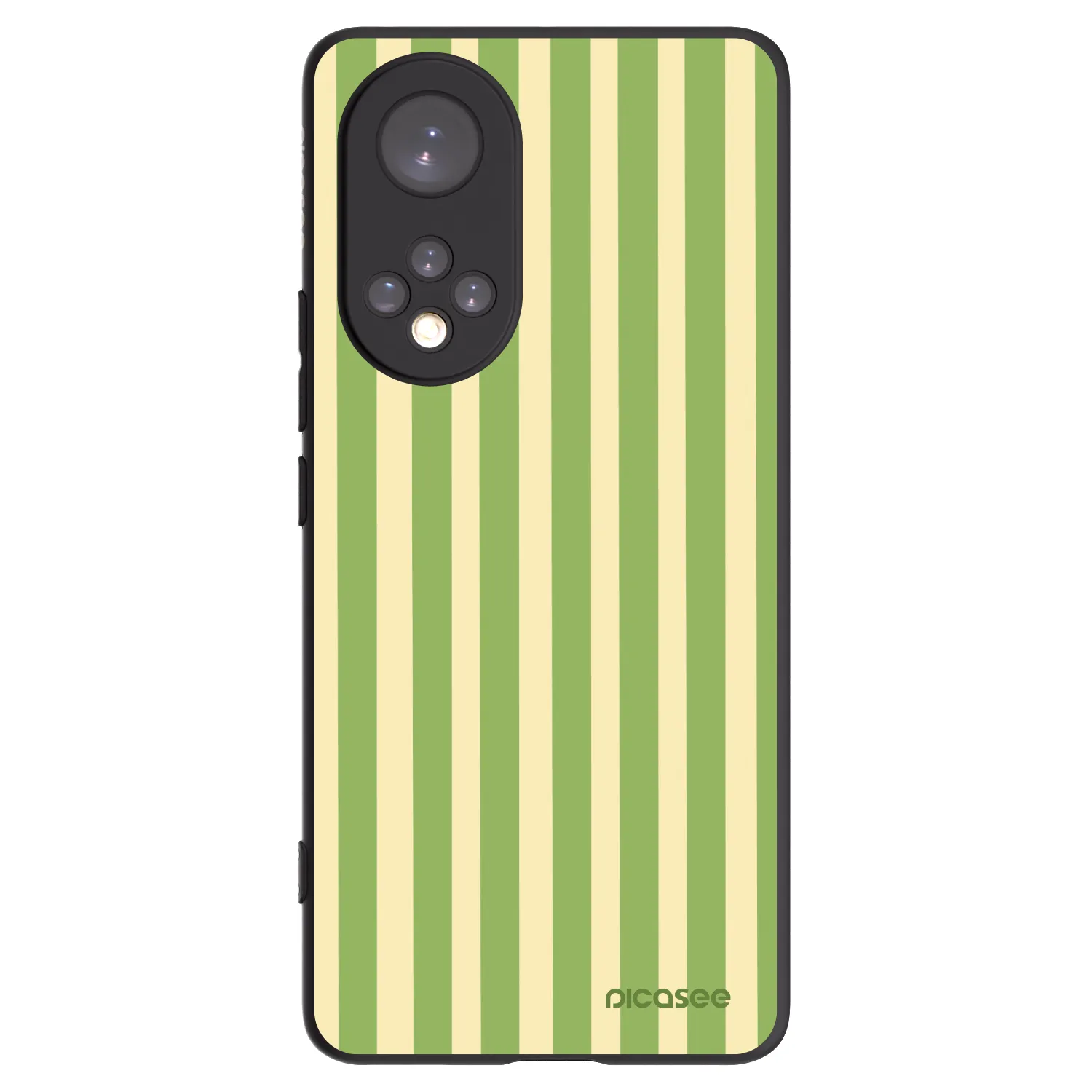 Picasee silikonowe czarne etui na Huawei Nova 9 - Lines Matcha