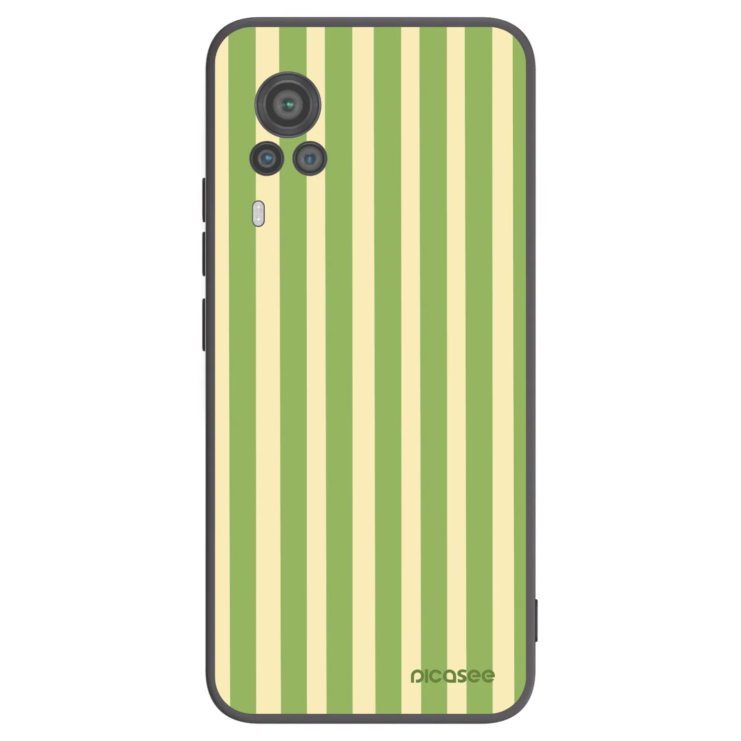 Picasee silikonowe czarne etui na Vivo X60 Pro 5G - Lines Matcha