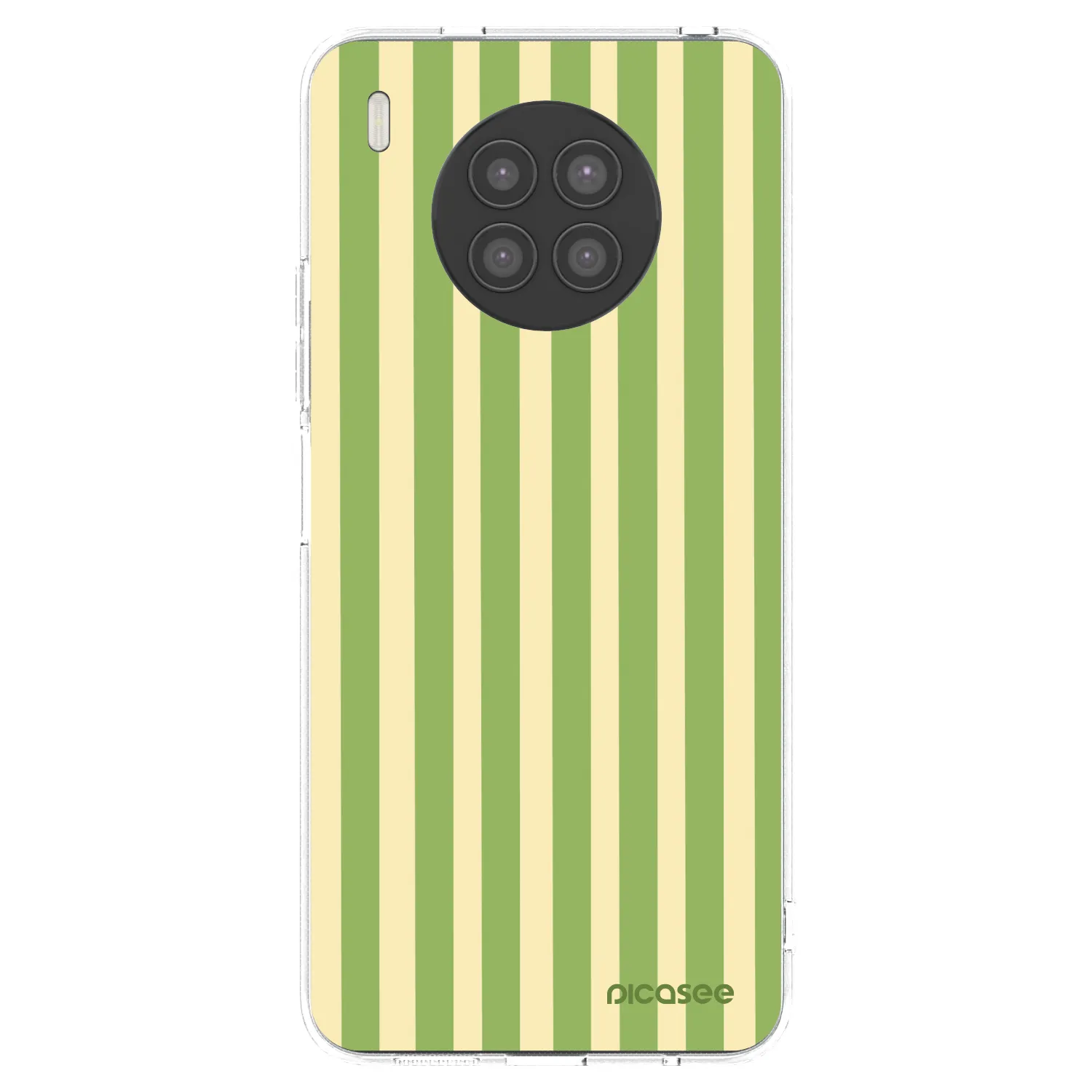 Picasee silikonowe przeźroczyste etui na Huawei Nova 8i - Lines Matcha